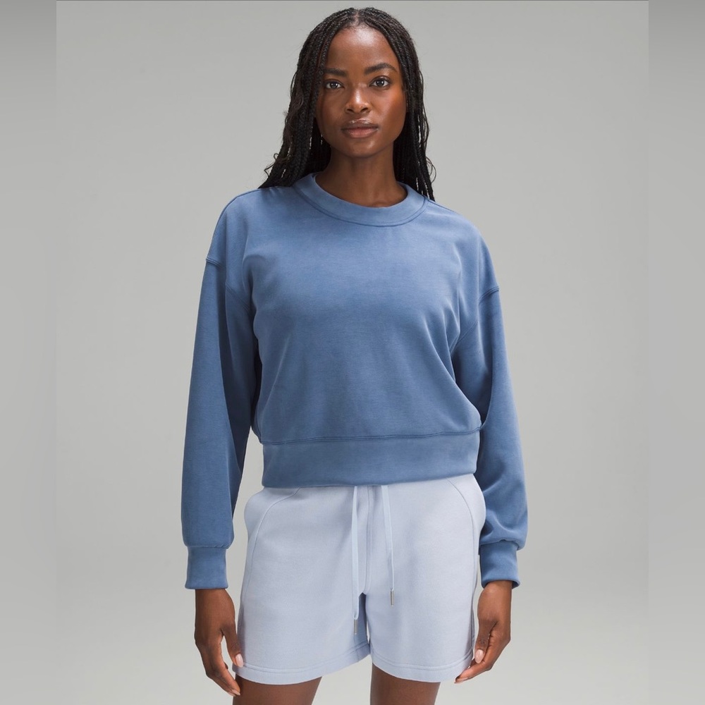 lulemon softstreme perfectly oversized cropped crew